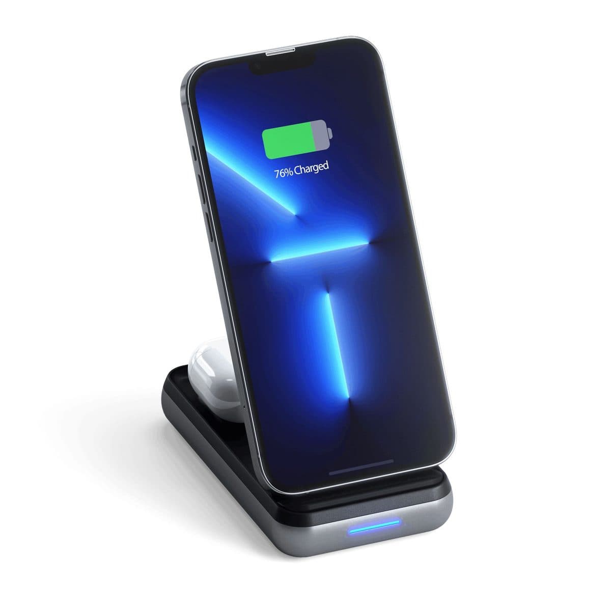 Satechi Duo Wireless Charger Power Stand (2-in-1 Qi, iPhone + AirPods)
